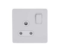 Schneider Electric GU3490WPW Ultimate - Enchufe doble sin tornillos con placa plana, 15 A, 15 A, lacado blanco con inserto blanco