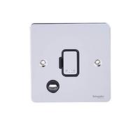 Schneider Electric GU5203BPC Ultimate placa plana, conexión fusionada sin interruptor, cromado