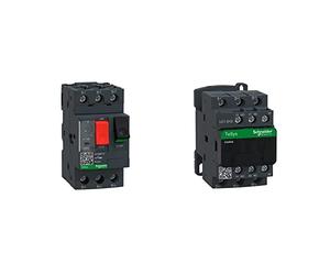 Schneider Electric GV2ME16 Disyunt Magnetoterm 9-14A & LC1D12P7 TeSys D Contactor, 3P, AC-3, <=440V, 12A, Bobina 230VCA, 86mm x 45mm x 77mm