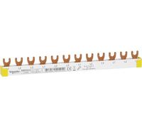 Schneider Electric Horquilla de riel de fase R9XFH312, 1P, 12 HP, 63A, 1 pieza