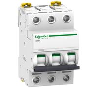 Schneider Electric IC60N 3P D50A 6kA MCB Interruptor Automático - A9F75350