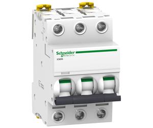 Schneider Electric IC60N 3P D50A 6kA MCB Interruptor Automático - A9F75350