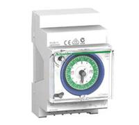 Schneider Electric CCT16364 Acti 9 IH Interruptor Horario Analógico, 24 H, Memoria 200H, 54mm x 90mm x 66mm, Blanco