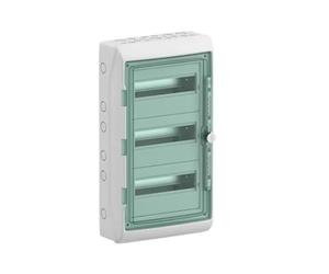 Schneider Electric Kaedra Mureva 10344DE - Distribuidor pequeño para zonas húmedas para jardín, sótano, garaje y exterior, caja de fusibles, 3 x 12 TE, IP65