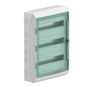 Schneider Electric Kaedra Mureva 10345DE - Distribuidor pequeño para zonas húmedas para jardín, sótano, garaje y exterior, caja de fusibles, 3 x 18 TE, IP65
