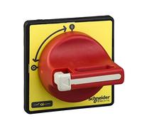 Schneider Electric Mando KCD1PZ Tesys Mini-Vario/Vario Giratorio frontal, maneta roja, 1-3 candados