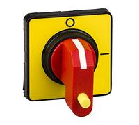 Schneider Electric KCE1YZ TeSys Mini-Vario y Vario Mando Giratorio Frontal, Maneta 1 Candado, Rojo