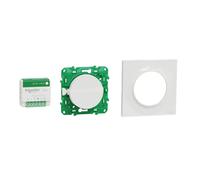 Schneider Electric - Kit Odace SFSP actuador micro + interruptor + placa estilo blanco - S520192K