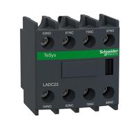 Schneider Electric LADC22 Tesys D Bloque de Contactos Aux 2 No + 2 NC, Conexión por Tornillo