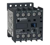 Schneider Electric LC1K0901M7 TeSys K Minicontactor 3P AC-3, 440 V 9 A, Bobina 220, 230 V CA