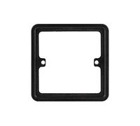 Schneider Electric - Lisse Decoración sin tornillos, separador de enchufe único, GGBLSPC1BS, negro