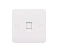 Schneider Electric Lisse - Enchufe de datos único (conector CAT-6, RJ45, GGBL7071C6S, color blanco
