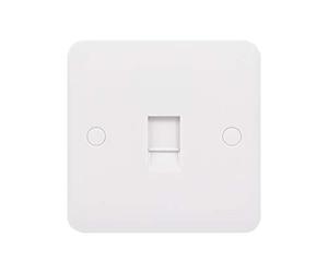 Schneider Electric Lisse - Enchufe de datos único (conector CAT-6, RJ45, GGBL7071C6S, color blanco