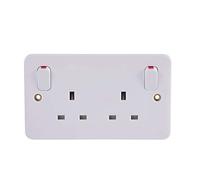 Schneider Electric Lisse GGBL3030 - Conversor de enchufe simple a doble conmutado, 13 A, color blanco, 5 unidades