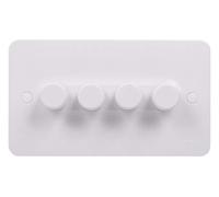 Schneider Electric Lisse - Interruptor regulador de intensidad de 2 vías, 250 W/250 VA, color blanco
