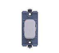 Schneider Electric - Lisse White Moldeado (LWM) Grid 20AX 1 Way Grid Switch Module - Dispositivos de cableado Fácil de instalar con sistema de clip - Blanco - GGBL201W