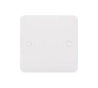 Schneider Electric - Lisse White Moldeado, placa en blanco, GGBL8010, blanco, paquete de 10