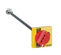 Schneider Electric LV428942 Mando Rotativo Prolongado Frontal INS 40, 160, Maneta Roja