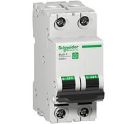 Schneider Electric M9F21240 Multi 9 C60SP Interruptor Automático en Miniatura, 2P, 40A, B Curve, 480Y/277V, 5kA, UL 1077, 81mm x 36mm x 72mm, Gris