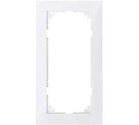 Schneider Electric Merten M-Pure-Rahmen für Schalter und Steckdose, 2-fach, ohne Mittelsteg, polarweiss, Artikelnummer MEG4025-3619, 1 Stück