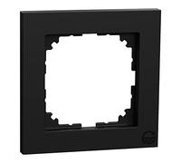 Schneider Electric Merten MEG4010-3603 M-Pure - Marco para enchufes e interruptores (material reciclado de plástico océano), color negro mate