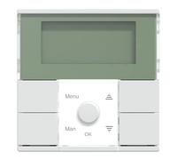 Schneider Electric Módulo temporizador estándar Merten MEG5754-0325, temporizador semanal digital empotrado para uso en interiores con interruptor activo blanco brillante, M