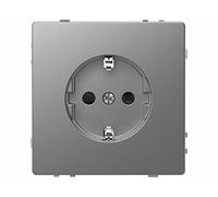 Schneider Electric MTN2300-6036 Toma Shuko Completa con Mecanismo 16A, Aluminio, Serie D-Life para Instalación Empotrada