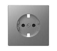 Schneider Electric MTN2330-6036 Tapa para Base Schuko 16A de La Gama D-Life Policarbonato Mate, Aluminio para Instalación Empotrada con Fijación Conectable