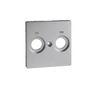 Schneider Electric MTN299560 Caratula Toma TV/FM, Aluminio