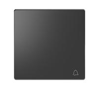 Schneider Electric MTN3305-6034 Tecla Simple con Símbolo Timbre para Mecanismo de La Gama D-Life, Antracita