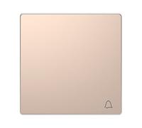 Schneider Electric MTN3305-6051 Tecla Simple con Símbolo Timbre para Mecanismo de La Gama D-Life, Champagne