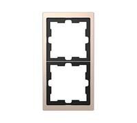 Schneider Electric MTN4020-6551 Marco de 2 Elementos de La Gama D-Life para Montaje Vertical y Horizontal, Champagne