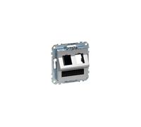 Schneider Electric MTN4568-0460 Salida Oblicua conectores Rj45 Keystone, Aluminio
