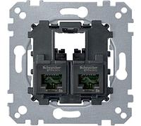 Schneider Electric MTN4576-0002 System M Mecanismo Rj45 Doble Cat 6 UTP