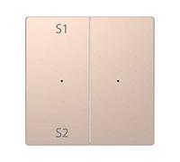 Schneider Electric MTN5226-6051 Tecla de Pulsación Doble para Regulación de Escenas de La Gama D-Life, Champagne