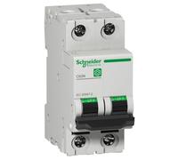 Schneider Electric Multi 9 C60N 2P 4A C-Curva MCB 10kA - M9F11204
