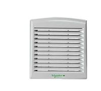Schneider Electric NSYCAG92LPC Kit Rejilla Salida U Orificio Filtro Vent, Color Ral7032, 92 x 92 mm, 137 x 117 mm