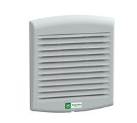 Schneider Electric NSYCVF85M230PF Ventilador Forzado ClimaSys, IP54, 85 m3/h, 230 V, con Rejilla, Salida y Filtro G2, Gris