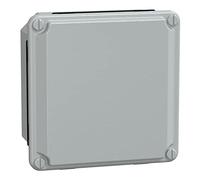 Schneider Electric NSYDBN1010 Caja Industrial de Metal, Cubierta Ciega, 49mm x 105mm x 105mm, IP55, Gris