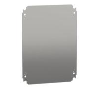 Schneider Electric NSYMM43 Placa de Montaje Ciega, Al 400 x An 300 mm en Chapa de Acero Galvanizado
