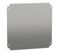 Schneider Electric NSYMM44 Placa de Montaje Ciega, Al 400 x An 400 mm en Chapa de Acero Galvanizado