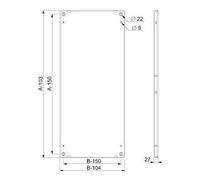 Schneider Electric NSYMP128 Placa de Montaje Spacial SF/SM, 1.200 x 800 mm