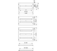 Schneider Electric NSYMUC206 Carátula troquelada Spacial SF/SM - 200 x 600 mm - atornillada