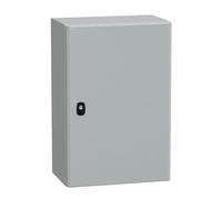 Schneider Electric NSYS3D6425P Wall Mounted Rack Gris Estante - Estantería (Wall Mounted Rack, Gris, Cerrado, Acero galvanizado, Acero, UL LR GL BV CUL DNV Reach RoHS, 400 mm)
