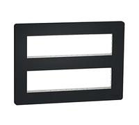 Schneider Electric NU021854 Marco 2x8 módulos, Blanco Antracita