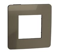 Schneider Electric NU280252 Marco 1 elemento Studio metal, Bronce Negro