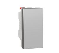 Schneider Electric NU310330 New Unica, Interruptor 1 Módulo, Prod. Sostenible Green Premium, Instalación Fácil- Aluminio