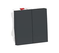Schneider Electric NU321354 Doble Conmutador 2 Modos, Antracita