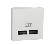 Schneider Electric NU341818 Cargador Doble Usb 2,1A 1 Módulos Polar