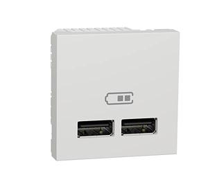 Schneider Electric NU341818 Cargador Doble Usb 2,1A 1 Módulos Polar